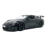 Miniatura Carro Porsche 911 Gt3 2022 1:18 Maisto Preto