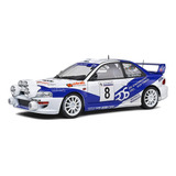 Miniatura Carro Subaru Impreza S5 Wrc99 8 2000 1 18 Solido Cor Branco