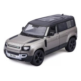 Miniatura Carro Suv Land Rover Defender 110 2022 1/24 Cinza 