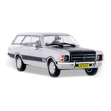 Miniatura Carros Nacionais Chevrolet Opala Caravan Ss Cor Prateado