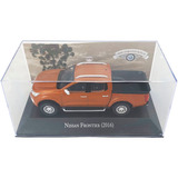 Miniatura Carros Nacionais Picape Nissan Frontier 2016 Cor Laranja escuro
