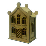 Miniatura Casa Castelo Cofrinho Em Mdf