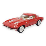 Miniatura Che Corvette 1963 Sting Ray 1 36 Kinsmart Vermelho