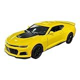 Miniatura Chevrolet Camaro ZL1 Amarelo Metal 1 38