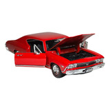 Miniatura Chevrolet Chevelle Ss 396 1968 1 24 18cm Welly