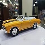 Miniatura Chevrolet Chevelle SS 454 1971 1 39 Amarelo Welly 49769D