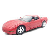 Miniatura Chevrolet Corvette 1998 Vermelho New Ray 1 32 Leia