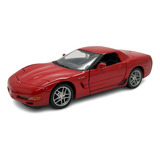 Miniatura Chevrolet Corvette 2002 Vermelho Metal