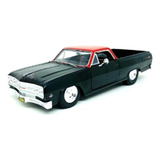 Miniatura Chevrolet El Camino 1965 Preto Fosco Maisto 1 25
