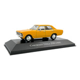 Miniatura Chevrolet Opala 2500 1969 Carros Inesquecíveis 44 Cor Amarelo
