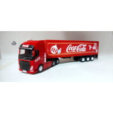 Caminhão Baú Coca Cola Madeira E Plastico Brinquedo 26x70cm