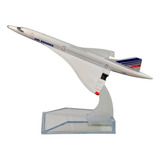 Miniatura Colecionável Metal Avião Comercial Boeing Airbus Cor Concorde Air France