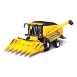 Miniatura Colheitadeira De Milho New Holland Tc5 90 Burago Cor Amarelo