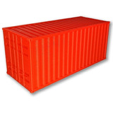 Miniatura Container 20 Pés Plástico Escala