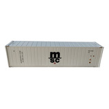 Miniatura Container Refrigerado Msc 40 Pés 1 87 Ho