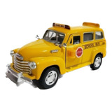 Miniatura Da Chevrolet Suburban Escolar   1950   1 36