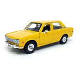 Miniatura Datsun 510 1971 Amarelo Maisto