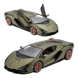 Miniatura De Carro 1 24 Carrinho Lamborghini Metal Na Caixa