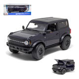 Miniatura De Carro Ford Bronco Wildtrak 2021 1 18 Maisto