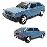 Miniatura De Carro Gol Quadrado CL 1994 20 CM Miniaturas De Carros Antigos Diverplas Azul Bebê
