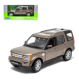 Miniatura De Carro Land Rover Discovery 4 1 24 Welly Box Cor Marrom