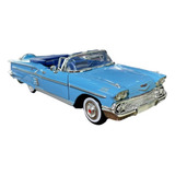 Miniatura De Chevy Impala 1958 Escala 1 24 Motormax