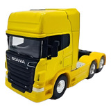 Miniatura De Ferro Caminhão Scania V8 R730 Trucado 1 64