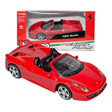 Miniatura De Ferro Ferrari 458 Spider 11cm 1 43 Bburago