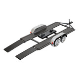 Miniatura De Ferro Reboque Prancha Carretinha 1 24 Motor Max