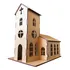 Miniatura De Igreja Em Madeira Mdf Para Maquete Artesanato