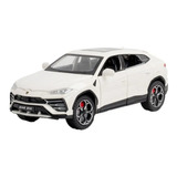 Miniatura De Metal 1 24 Lamborghini Urus Com Led Luz Cor Branco