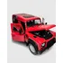 Miniatura De Metal Land Rover Defender Escala 1/24 Welly Cor Vermelho