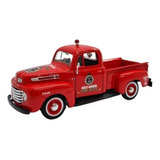 Miniatura De Pickup Ford F1 1948 Bombeiro Escala 1 25 Maisto