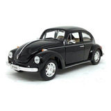 Miniatura De Volkswagen Beetle Fusca Preto 1 24 Welly 22436w