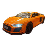 Miniatura Diecast Audi R8 V10 Plus 1:24 Metal Colecionável L