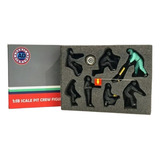Miniatura Diorama F1 Pit Stop Figuras Mecânicos Amg 1 18