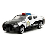 Miniatura Dodge Charger Polícia Escala 1