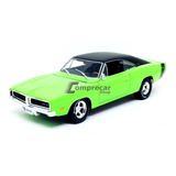 Miniatura Dodge Charger R/t 1969 Verde Maisto 1/18