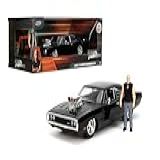 MINIATURA DODGE CHARGER VELOZES E FURIOSOS DOM COM BONECO 1 24