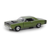 Miniatura Dodge Coronet Super Bee 1969 Verde Motormax 1/24