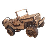 Miniatura Em Mdf Jeep