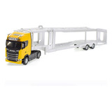 Miniatura Em Metal 1 50 Caminhão Scania S 730 Cegonha C Led
