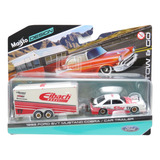 Miniatura Em Metal Carro Trailer Tow Go 1 64 Maisto