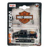 Miniatura Em Metal Harley Davidson Hd Custom 1/64 - Maisto
