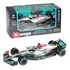 Miniatura F1 Mercedes Benz W13 2022- 1:43 Lewis Hamilton #44 Cor Prateado
