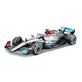 MINIATURA F1 MERCEDES W13 E PERFORMANCE GEORGE RUSSELL 1-43 BBURAGO ACRÍLICO