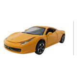 Miniatura Ferrari 458 Itália Escala 1 28 Som E Luz Amarela