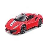 Miniatura FERRARI 488 PISTA KIT DE METAL PARA MONTAR 1-24 Maisto- Multicolorido