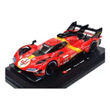 Miniatura Ferrari 499p 3 0l Turbo V6 24h Lm 2023 1 24 Burago