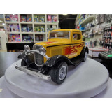 Miniatura Ford 3 Window Coupe 1932 1 34 Amarelo Flame